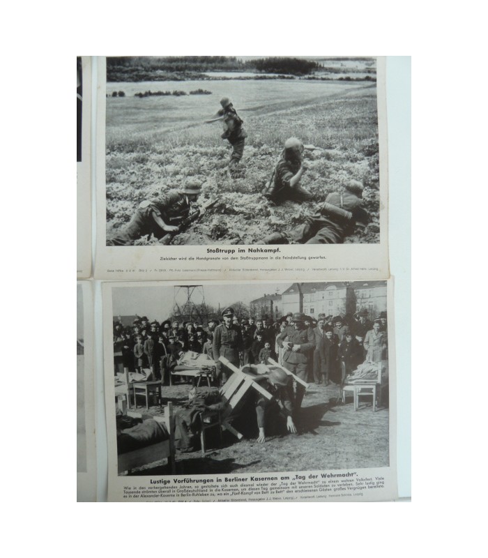 Captioned press photos lot