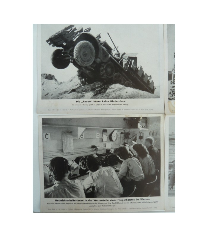 Captioned press photos lot