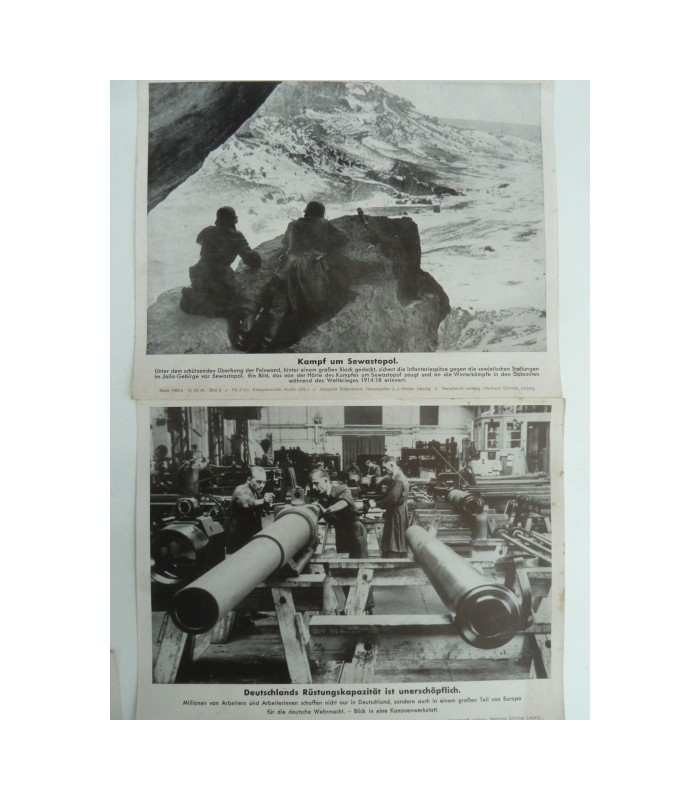 Captioned press photos lot