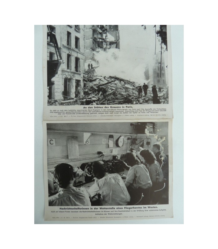 Captioned press photos lot