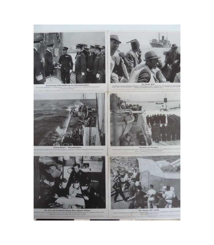 Captioned press photos lot