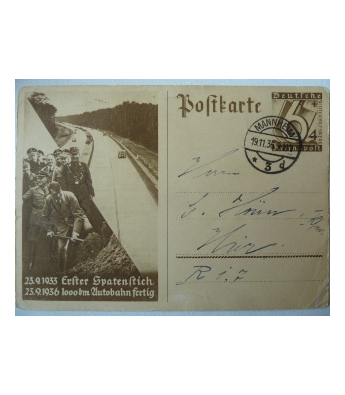 The major events of the 3rd Reich through postcards