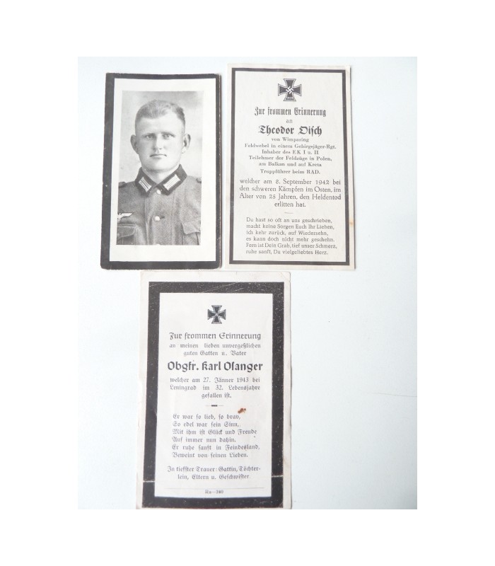 WH obituary notice, lot of