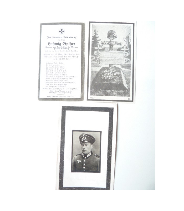 WH obituary notice, lot of