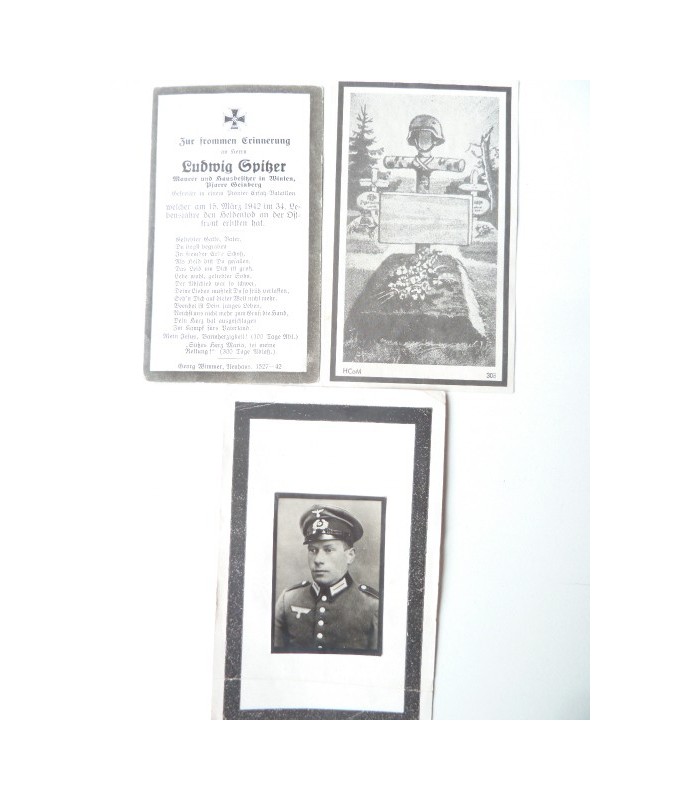 WH obituary notice, lot of