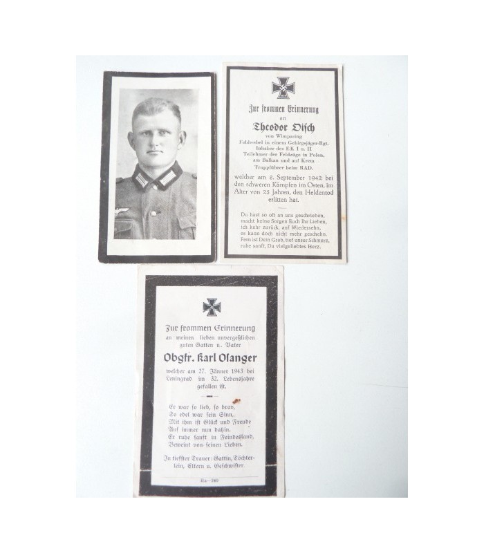 WH obituary notice, lot of