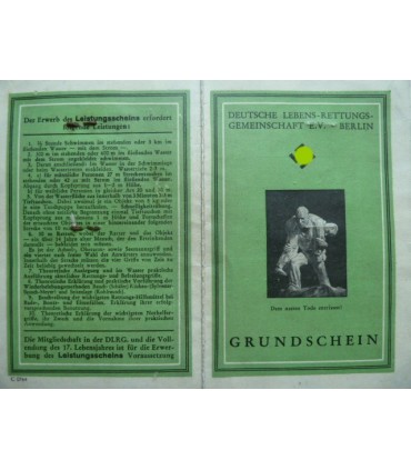 DLRG ID book and insignia