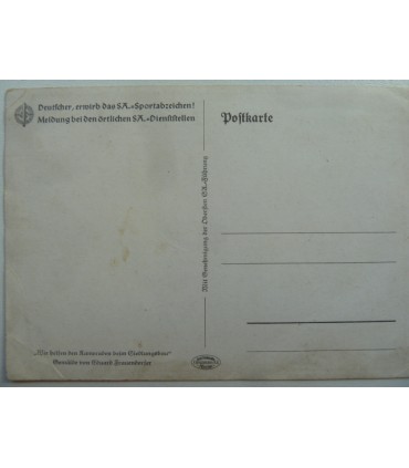 Postkarte, NSDAP-Formationen