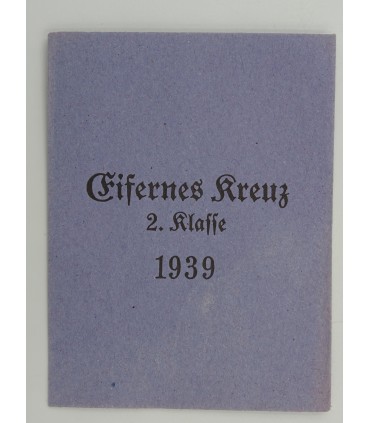 Croce di Ferro 2a Classe 1939