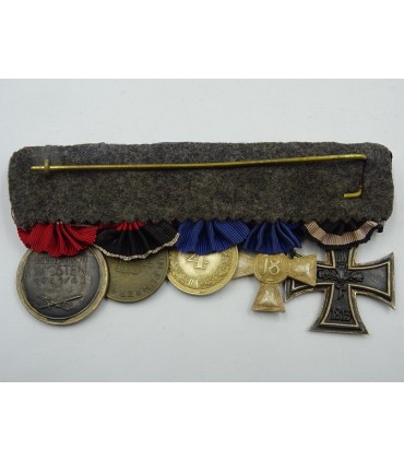 Barette de décorations 1e et 2e GM