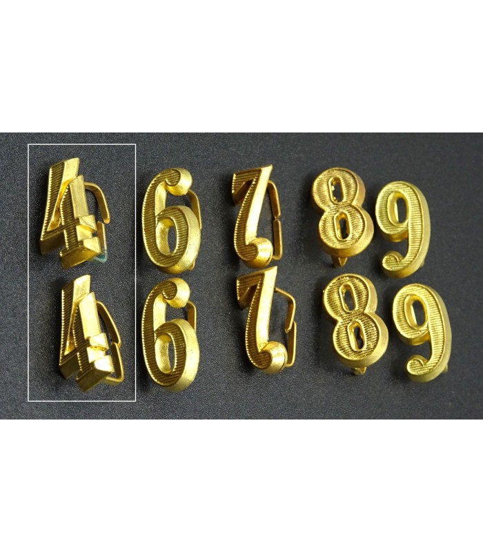 Paire de numéros d'épaulettes d'officier