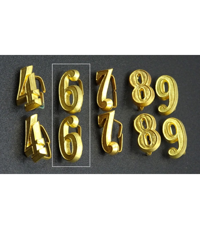 Paire de numéros d'épaulettes d'officier