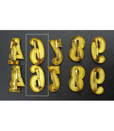 Paire de numéros d'épaulettes d'officier