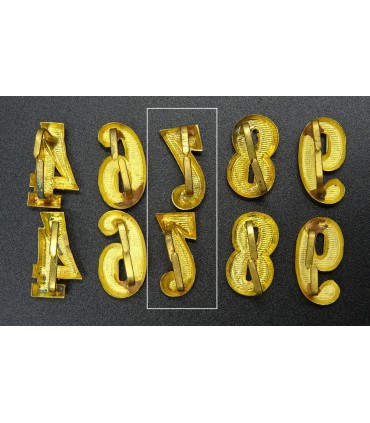 copy of Par de números de charreteras de oficial