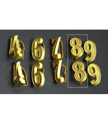 Paire de numéros d'épaulettes d'officier