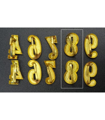 Paire de numéros d'épaulettes d'officier