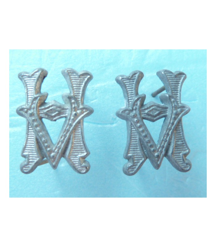 Paire de monogrammes d'épaulettes