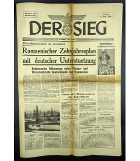 War propaganda newspaper 'Der Sieg'