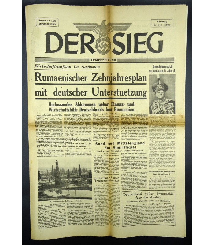 War propaganda newspaper 'Der Sieg'