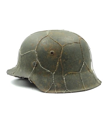 Casque Mle 42 WH grillagé