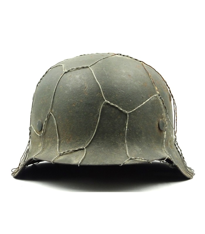 Casque Mle 42 WH grillagé
