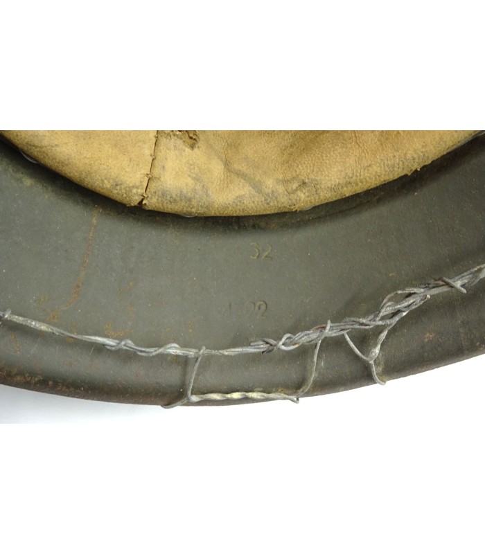 Casque Mle 42 WH grillagé