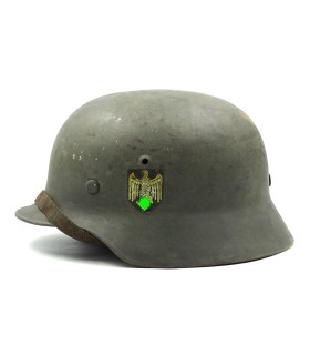 Casque Mle 35 WH double insigne