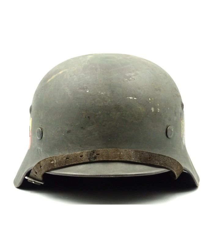 Casque Mle 35 WH double insigne