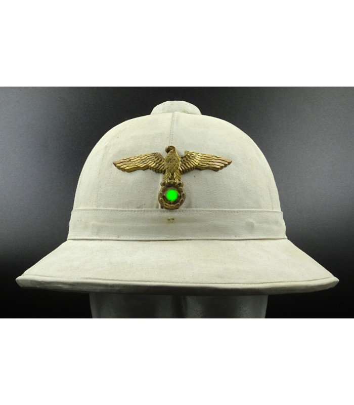 KM officer's white tunic and pith helmet