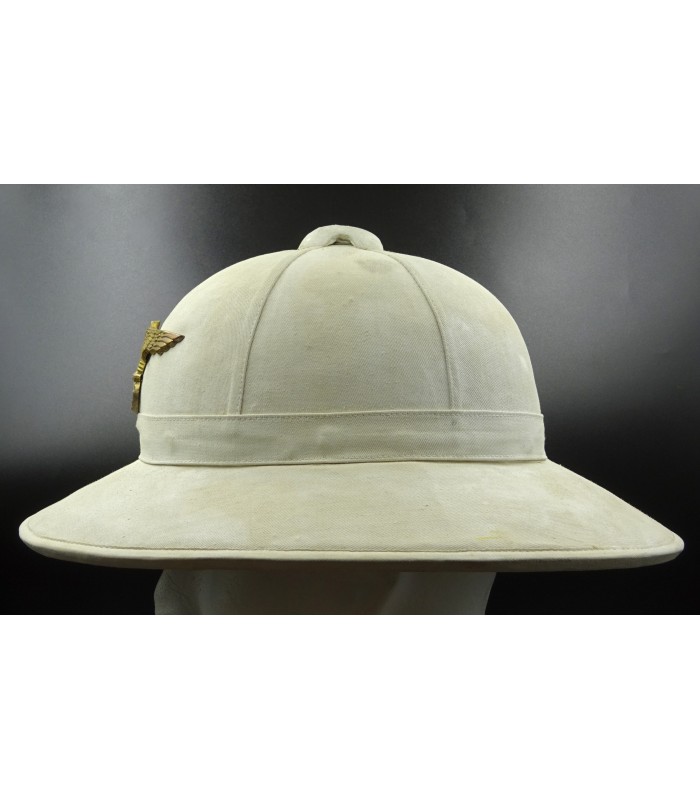 KM officer's white tunic and pith helmet