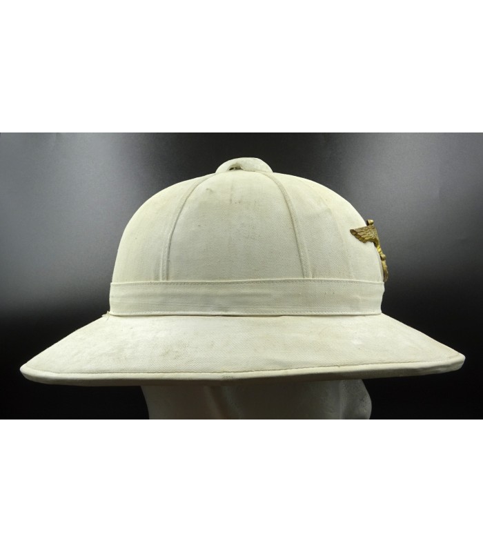 KM officer's white tunic and pith helmet