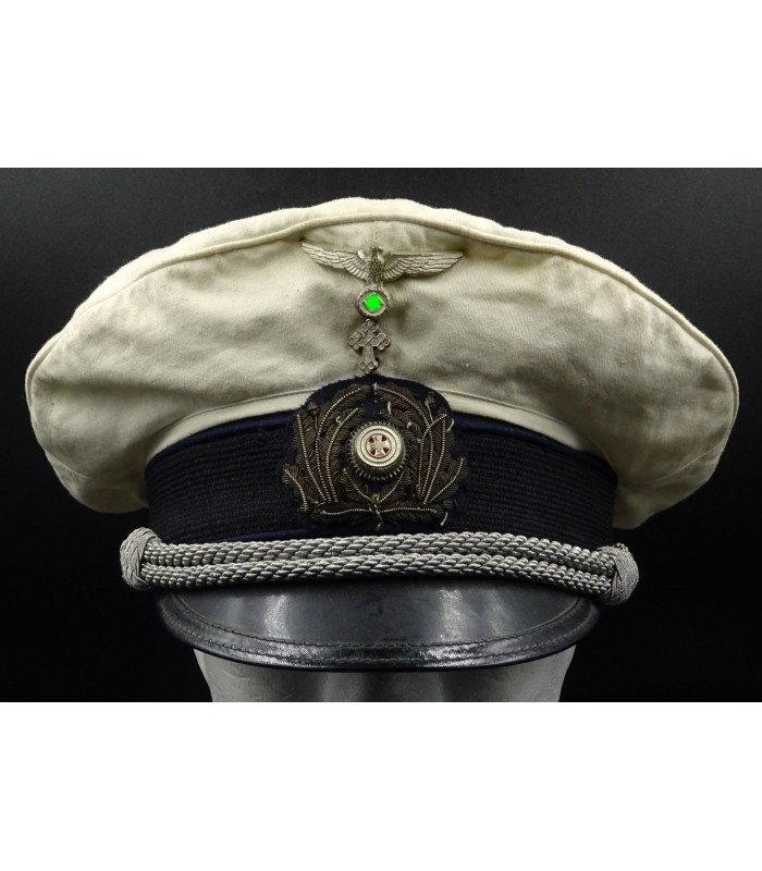 White top visor cap of a Kriegsmarine chaplain