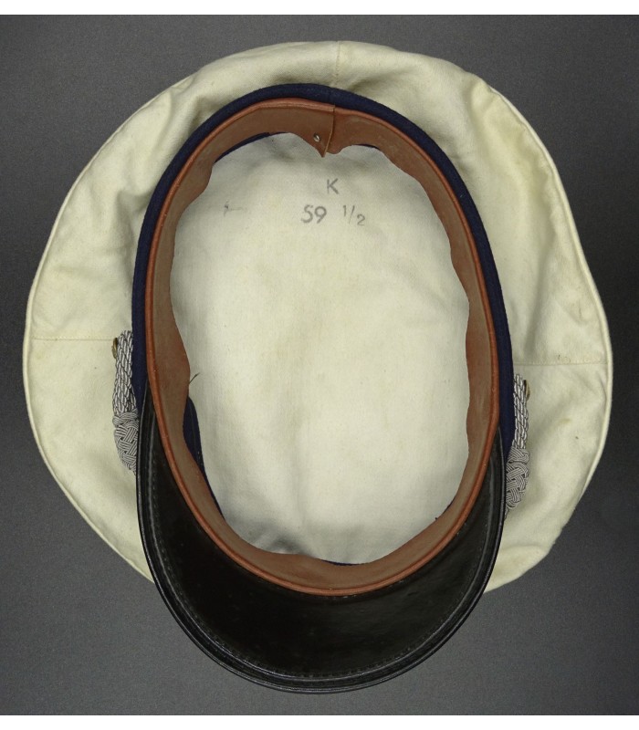 White top visor cap of a Kriegsmarine chaplain