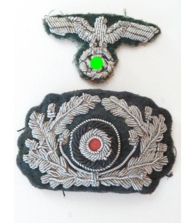 Águila + hojas de roble y escarapela de gorra WH