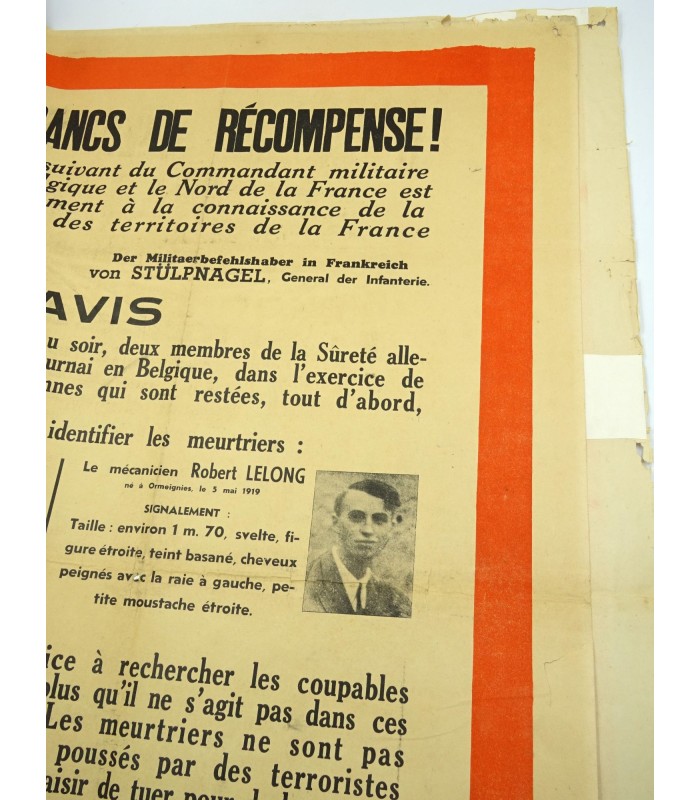Affiche de recherche de 2 résistants