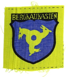 Ecusson Bergkaukasien de volontaire étranger dans la Wehrmacht