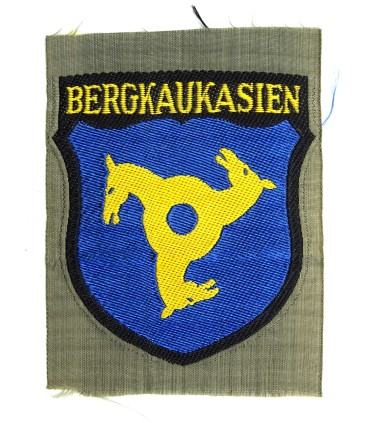 Ecusson Bergkaukasien de volontaire étranger dans la Wehrmacht