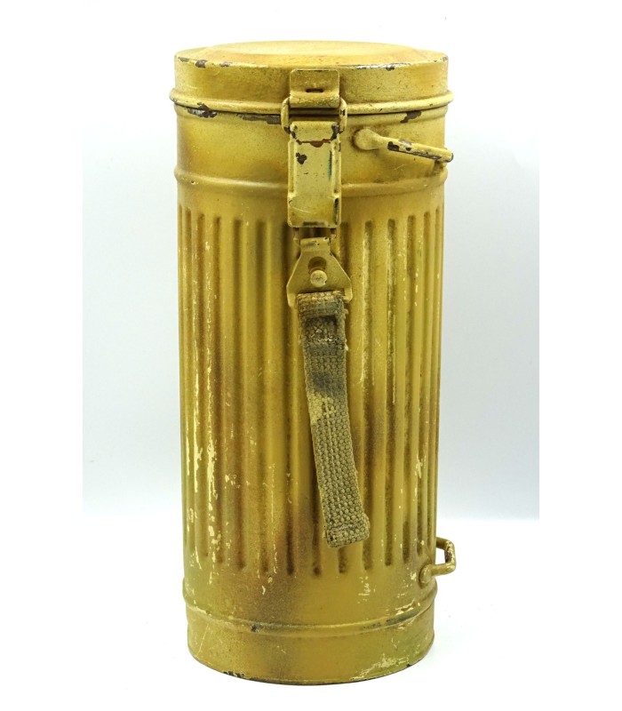 Boitier de masque à gaz Afrikakorps, repro