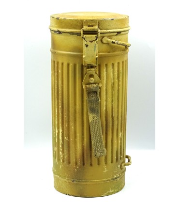 Boitier de masque à gaz Afrikakorps, repro