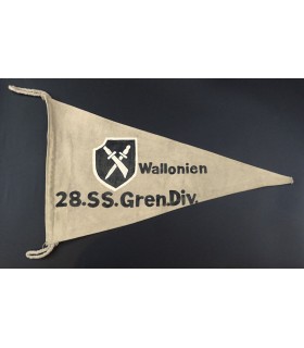Fanion de la division SS-Wallonie, reproduction