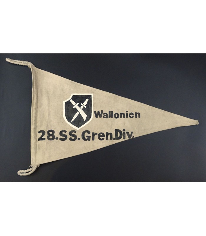 Fanion de la division SS-Wallonie, reproduction