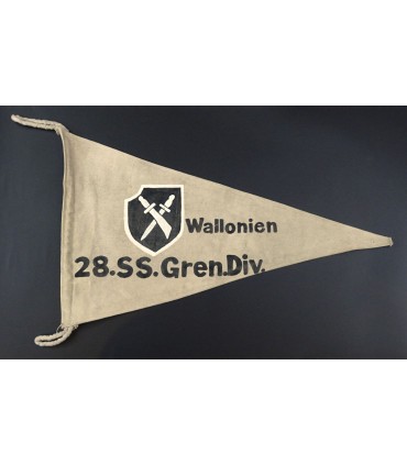 Fanion de la division SS-Wallonie, reproduction