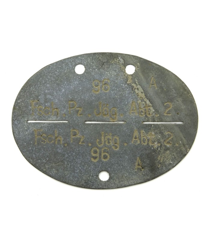 Plaque d'identité LW parachutiste 