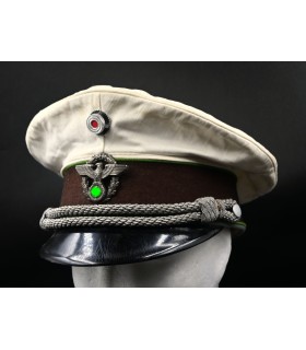 Casquette blanche d'officier de la Polizei