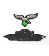 Jeu d'emblèmes de casquette d'officier de la Luftwaffe  