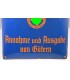 Reichsbahn enameled wall plaque