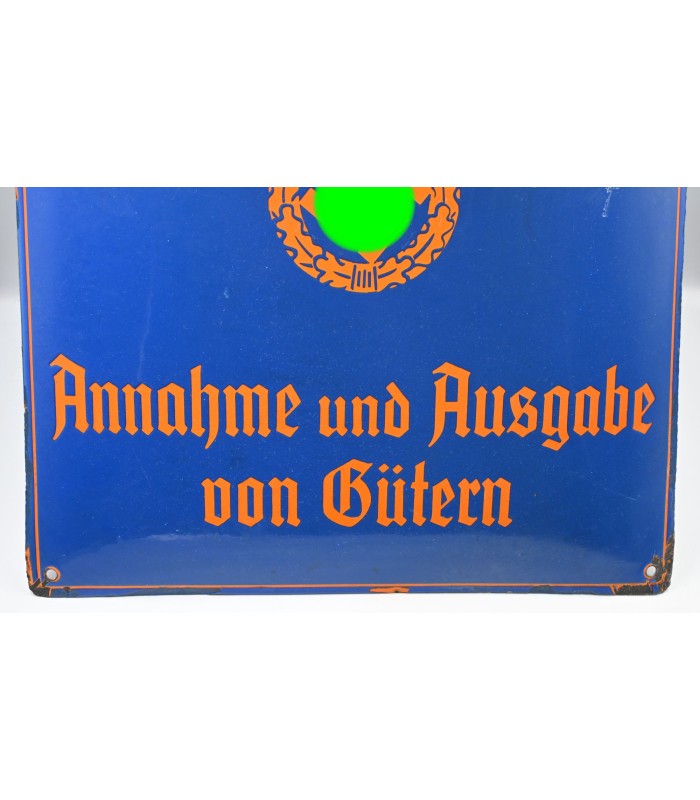 Plaque émaillée Reichsbahn