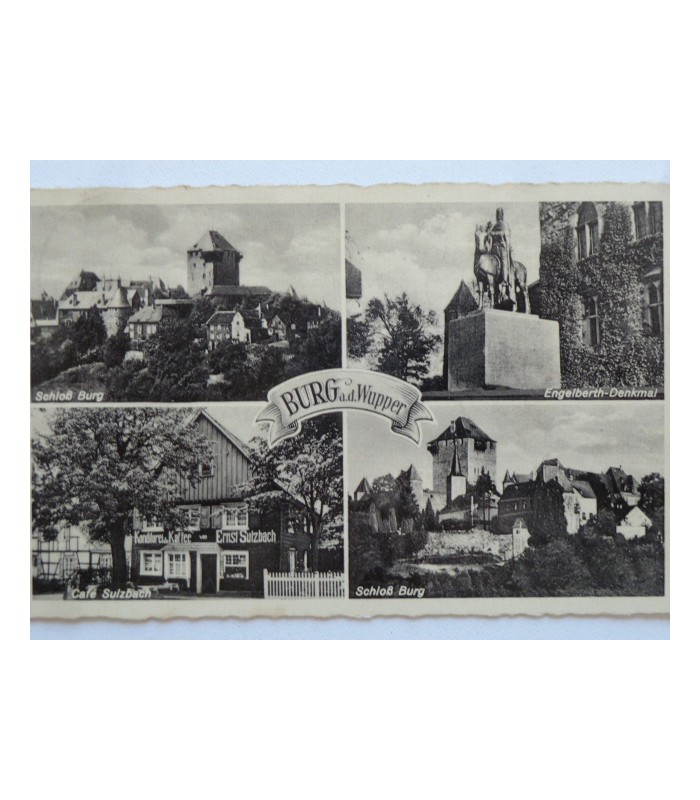 Carte postale. Anciennes villes allemandes