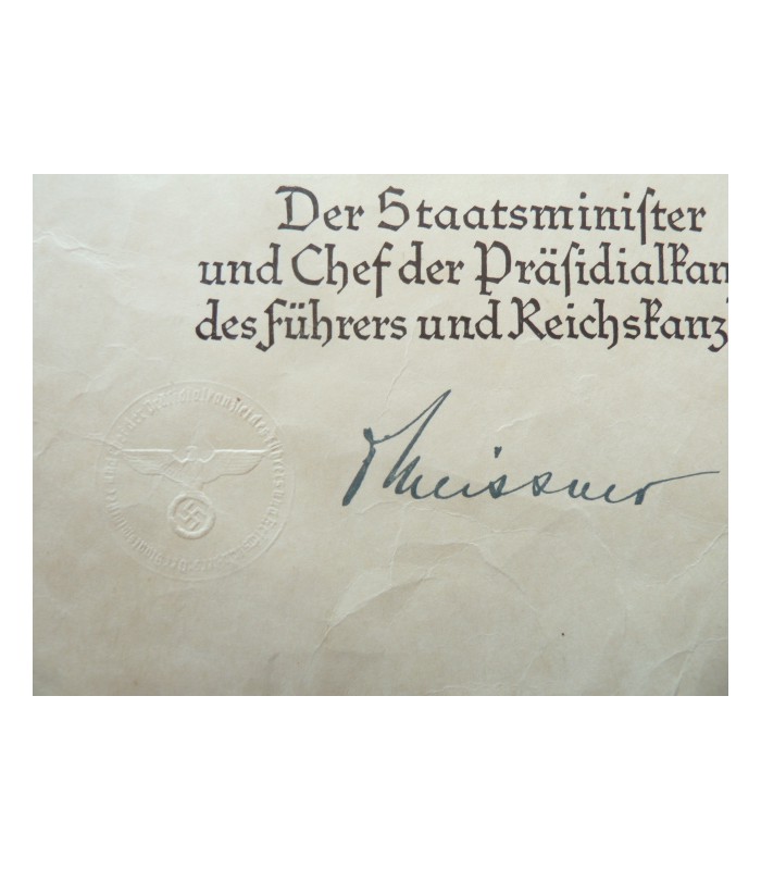 Diplôme de la croix d'ancienneté