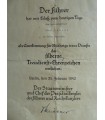 Diplom des Dienstalterskreuzes